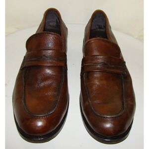 FLORSHEIM IMPERIAL MENS BROWN LEATHER LOAFERS CASUAL SHOES SIZE 9M     D143